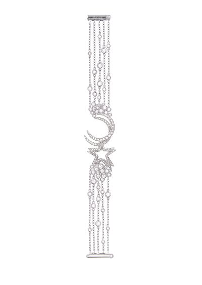 18K white-gold, diamond Firmamento bracelet - F