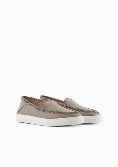 Galleria 3 leather slip-ons - D