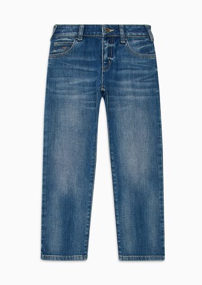 J45 stonewashed denim jeans - F