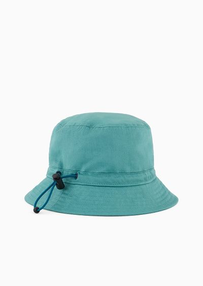 Surf print cotton cloche hat - D