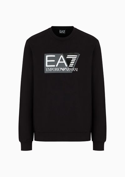 Visibility cotton crew-neck sweatshirt - F