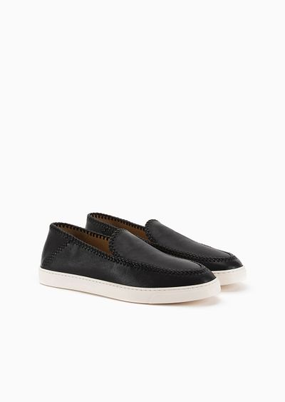 Galleria 3 nappa-leather slip-ons - D