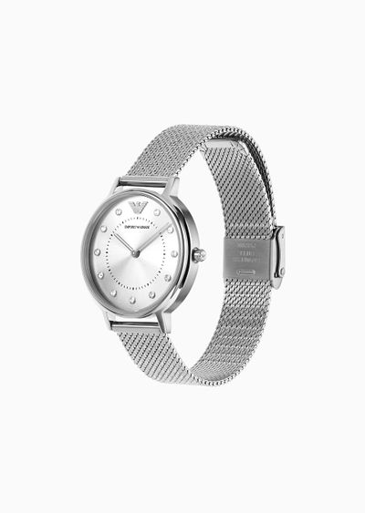 Women's Two-Hand Stainless Steel Watch - D