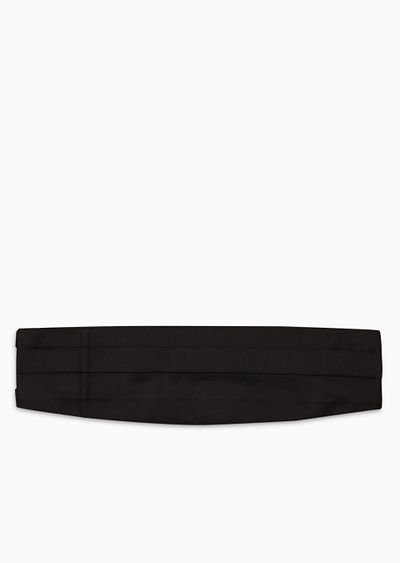 Silk-satin tuxedo cummerbund - F