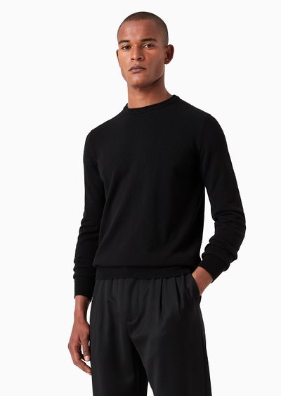 Cashmere crew-neck jumper - D