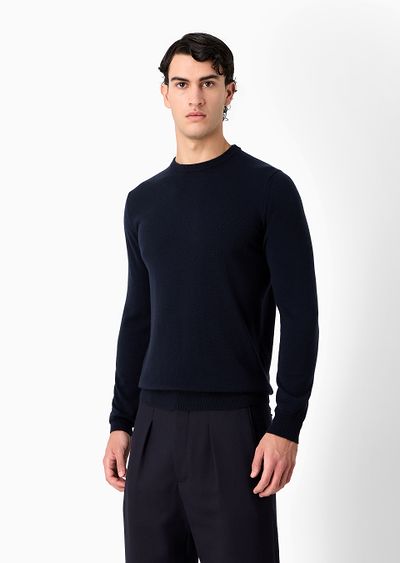 Cashmere crew-neck jumper - D