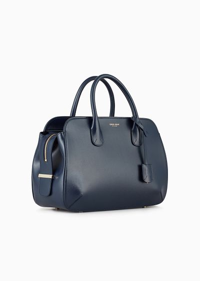 Large La Prima tote bag in palmellato leather - D