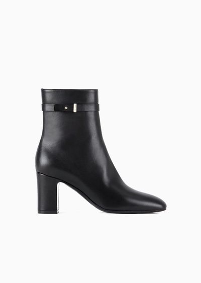 Nappa-leather high-heeled ankle boots - F