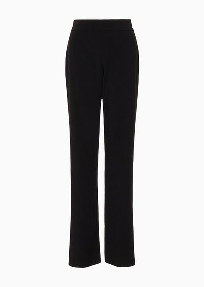 Wool crepe trousers - F