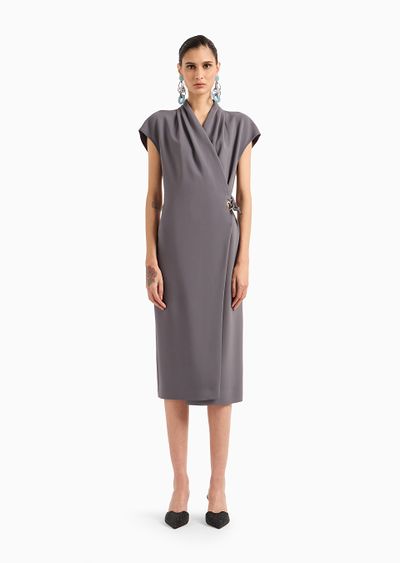 ASV viscose-cady midi dress - D