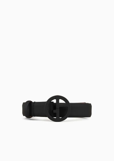 Rubberised-leather belt - F