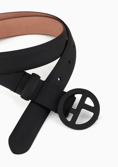 Rubberised-leather belt - D