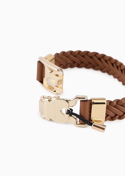 Woven-leather bracelet - D