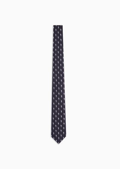 ASV printed silk tie - F