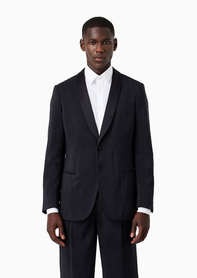 Soho Line silk-blend tuxedo jacket - D