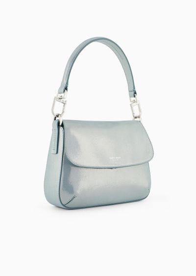 La Prima Soft small baguette bag in shiny nubuck - D