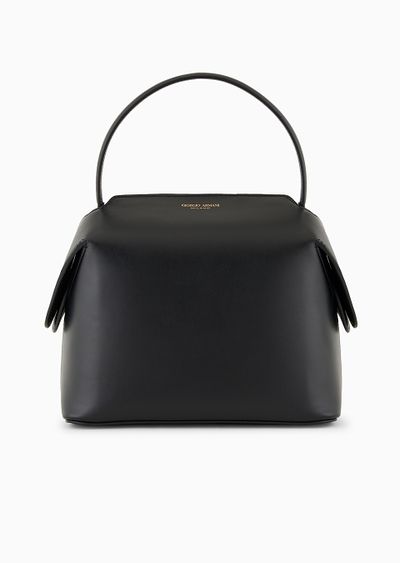 Medium, leather Boston bag - F