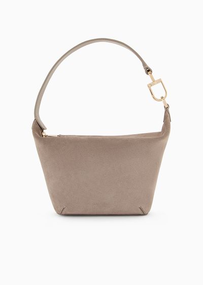 Small la Prima Soft suede handbag - F