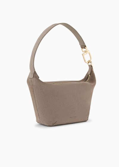 Small la Prima Soft suede handbag - D