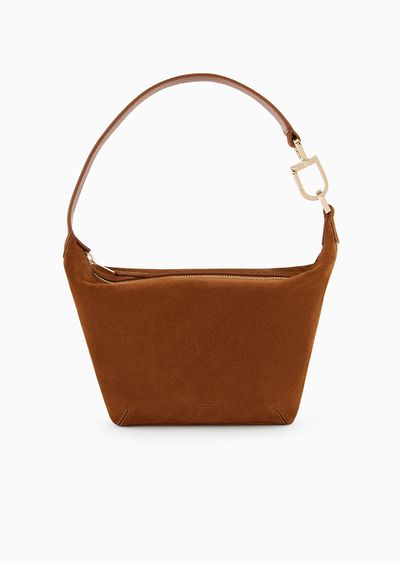 Small la Prima Soft suede handbag - F