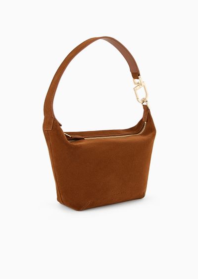 Small la Prima Soft suede handbag - D