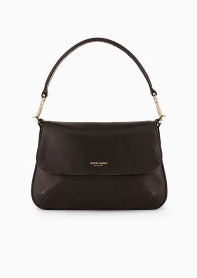 Small la Prima soft baguette bag in nappa leather - F