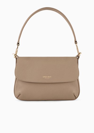 Small la Prima Soft bag in pebbled leather - F