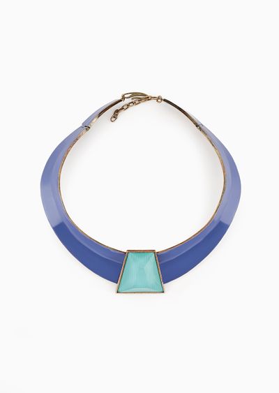 Enamelled-metal necklace - F