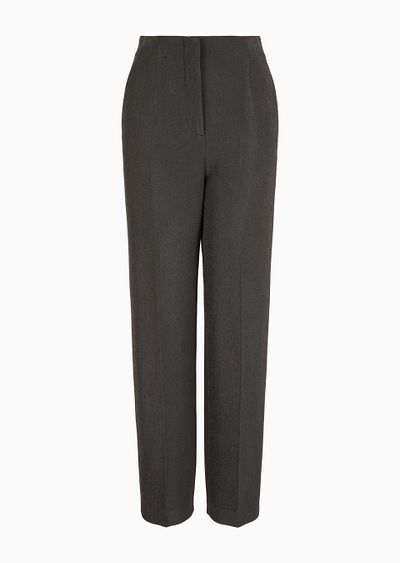 Straight trousers in stretch viscose - F